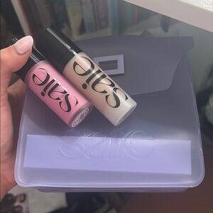 Saie Cream and Pink Makeup Set